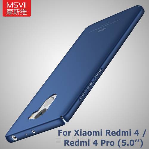 MSVII Cases For Xiaomi Redmi 4X Case Cover For Xiaomi Redmi4X Case Xiomi Silm PC Back Cover For Xiaomi Redmi 4X Phone Case 5.0