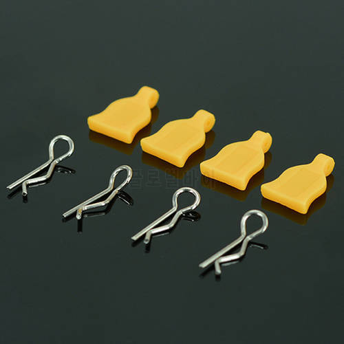 4pc/set 1/10 Clip R Pins Body Shell Easy to disassemble Silica gel for RC Hobby Model Car HPI HSP Traxxas Axial Kyosho Wltoys