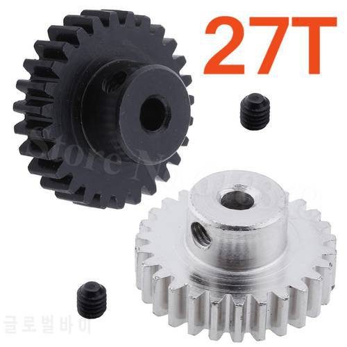 Metal 27 Teeth Motor Pinion Gear Diameter hole: 3.175mm Fit 540 Engine Motors For RC WLtoys 1:18 A959 A969 A979 k929 Model Car