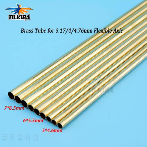 Metal Round Tube Brass Tube 5*4.6mm/6*5.5mm/7*6.5mm for 3.18/4/4.76mm Flexible Axle(Shaft) Hobbies and Model Building