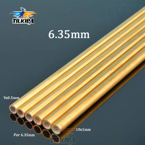 L300/400/500mm OD 9mm/10mm Metal Round Tube Brass Tube Plastic Pipe for 6.35mm 1/4&39&39 Flex Cable Flexible Shaft Model Building