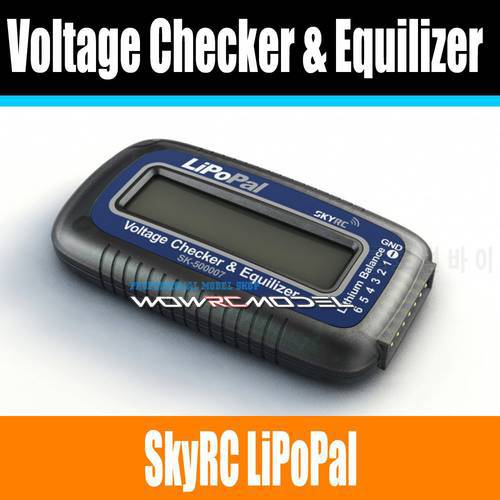 Geniune Skyrc LiPoPal 2-6s Lipo Battery Voltage Checker Equilizer Voltage Indicator Self Voltage Balancer