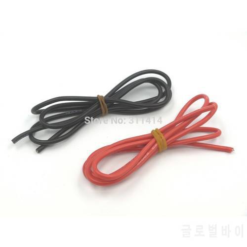 1meter Red+1meter Black 14 14 AWG 14AWG Heatproof Soft Silicone Silica Gel Wire Connect Cable For RC Model Battery Part