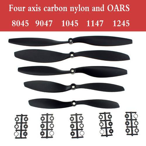 5 Pairs FT 8045 9047 1045 1147 1245 Propellers Props Nylon Black CW CCW for RC Quadcopter
