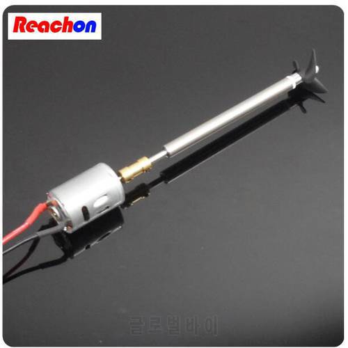 Free Shipping 380 boat motor with shaft+Propeller kit shaft assembly spare parts for DIY RC Electric Boat model 10/15/20/25/30cm