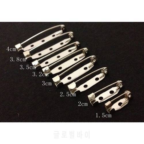 10pcs 25mm Safety Lock Back bar Pin DIY brooch base, Dual Brooch Back Base With Safety Pin use for brooch and hair jewelry