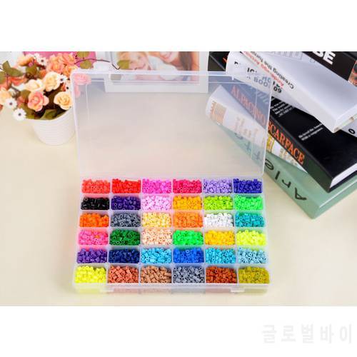 36 Color Perler Beads 12000pcs box set of 5mm Hama Beads food grade EVA Fuse beads for Children Educational jigsaw puzzle Toys
