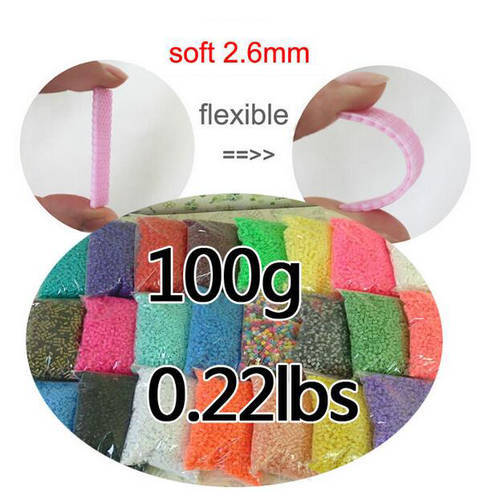 Wholesale 100g/0.22lbs 2.6mm mini hama beads About 9100pcs/bag 100%quality guarantee diy toy PUPUKOU