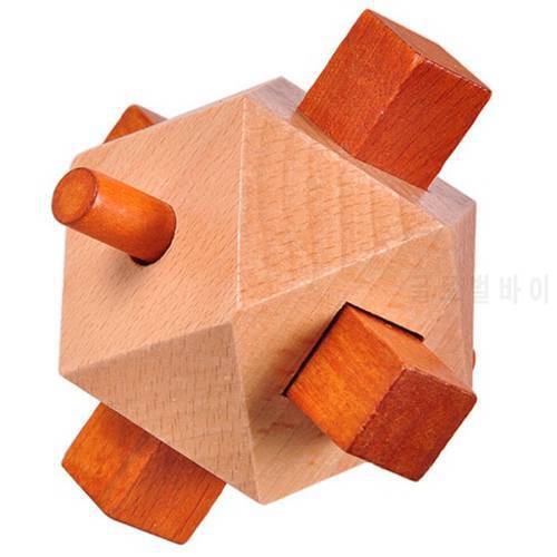 New 3D Wood Brain Teaser Puzzle Mind IQ Game for Adults Children