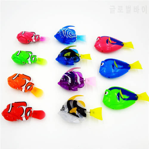 2020 New Funny Swim Electronic Fish Activated Battery Powered Bath Toy Pet for ing Tank Decorating Pets es