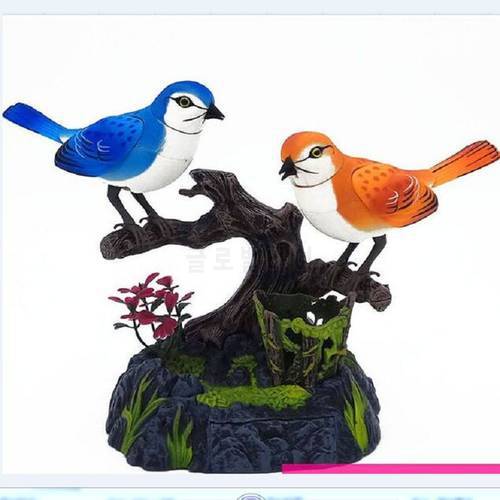 quality goods beautiful birds Electric Toy Voice control bird 15x13x13cm toy gift w6977