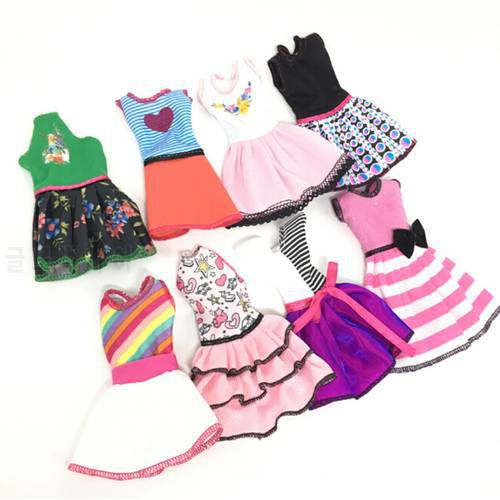 5Set/Lot Fashion Design Princess Doll Dress Noble Party Gown For Doll Outfit Best Gift For Girl&39 Doll hotsale