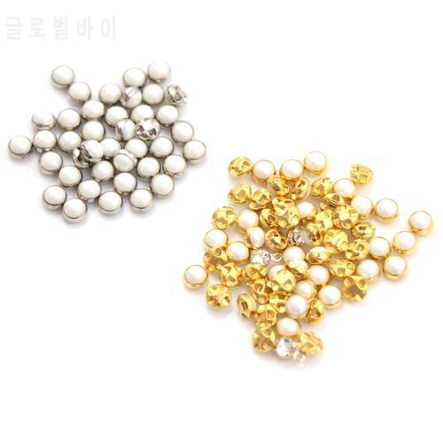 20pcs Mini Doll Buttons Doll Shoes Buckle Blyth Doll Clothing Buckles Ultra-small Pearl Buckle Doll Belt Buckle