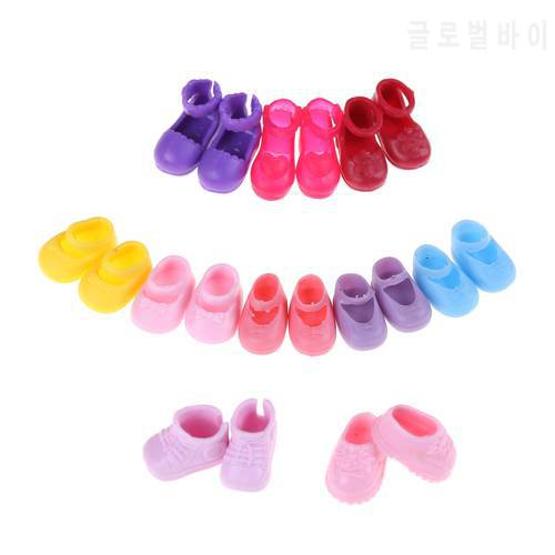 5 Pairs Fashion Shoes Doll Shoes for Dolls Outfit Dress Little Girls Gift for Little Girl Accessories Random Best Sell