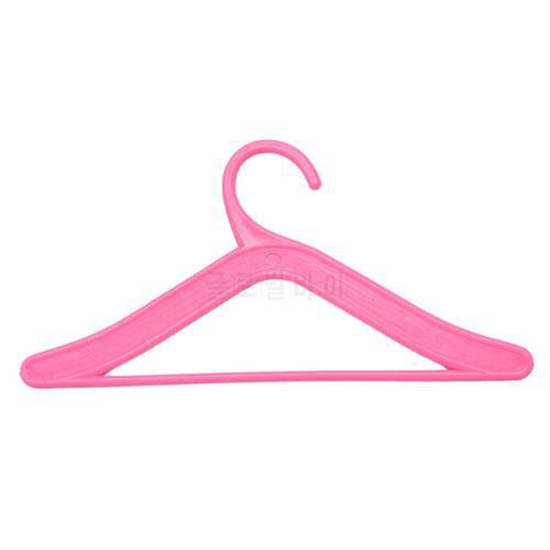 20 Pcs/ Lot Pink Hangers Doll Dress Clothes Accessories For Girl Pretend Play Dolls Accessories Girls&39 Gift Toy