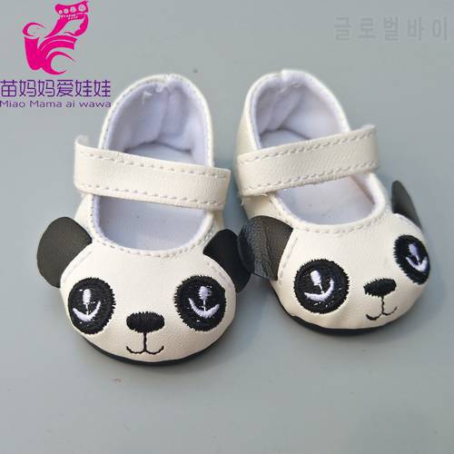Suitable for 43 Cm Doll Panda Shoes Fits for 18 Inch Girl Doll Toy Boots Doll Accessories