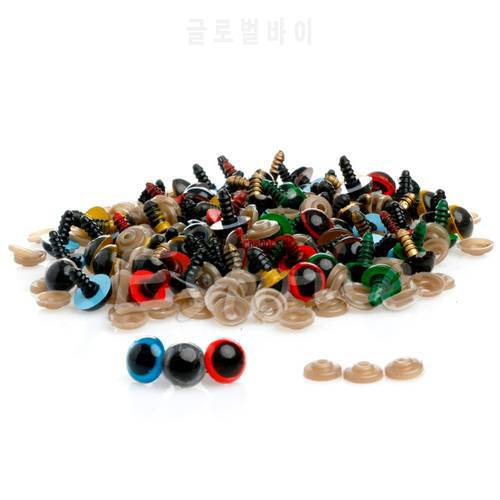 100pcs 14mm Plastic Safety Eyes For Teddy Bear Doll Animal Puppet Craft W15