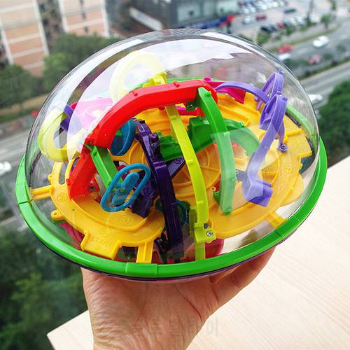 100~299 Levels Labyrinth Puzzle Ball 3D Maze Intellect Kids Toy Magic Cube Fun Finger Toys Balance Logic Ability Children Gift