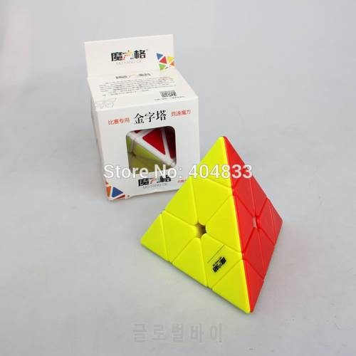 X-Man Bell Magnetic Pyraminx V2 Qiyi pyraminx Stickerless Speed Cube Twist Puzzle Educational Toy