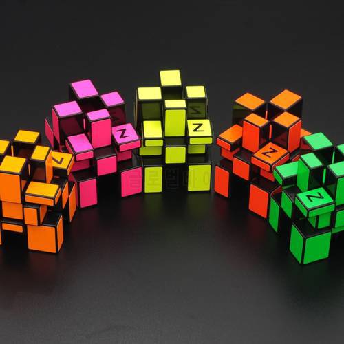 New ZCUBE Mirror Cube Puzzle 3x3x3 Many Bright Colors Twist Puzzle Cubo Magico Child Grownups Brain Teaser Educational Toy