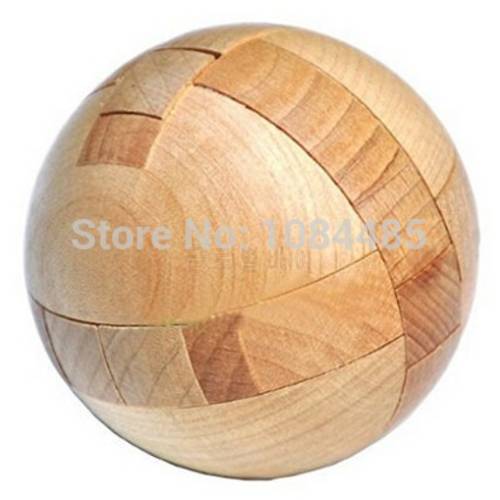 Hot 3D Wooden Ball Puzzle IQ Mind Brain Teaser Puzzles Game for Adults Children
