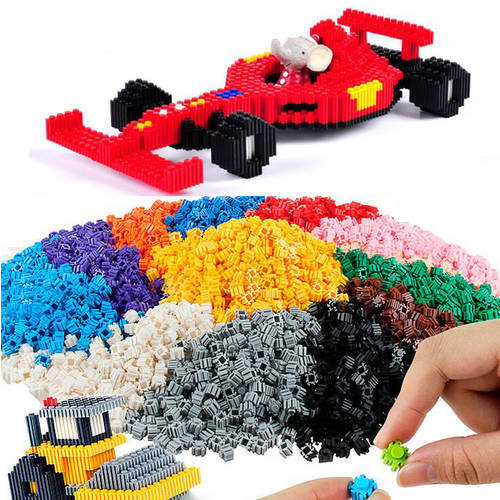 100pcs Bricks Designer Creative Blocks Child Anime Small particles Building Blocks DIY toy Bulk For Children Gift