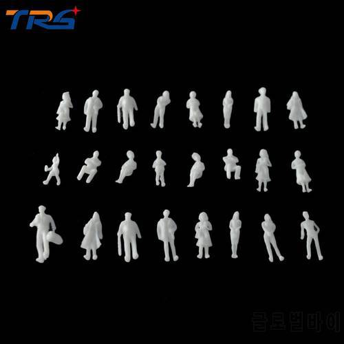 1000pcs 1/100 Scale Model People White Figures Architectural Human Building Train Road Landscape Diorama Layout ABS Plastic