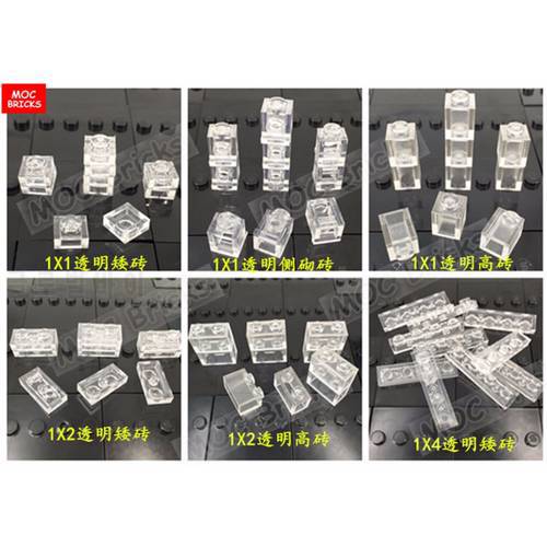 100pcs/lot MOC Bricks Black Plate Modified 1 x 2 with Clip on Top fit with 92280 Educational Building Blocks DIY toys for kids