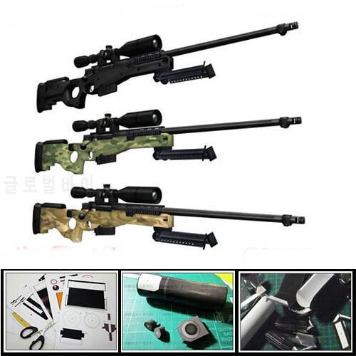 Paper Model Gun Modern AWP Sniper Rifle 1:1 Proportion 3D puzzle DIY Educational Toy