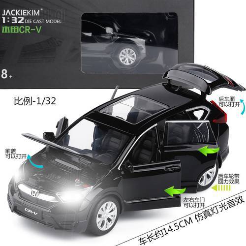 1:32 Die Cast Car Models Toys for Chldren Electronic Alloy Auto Vehicle Mobile Sports Car mkd3 HONDA CRV SUV in box