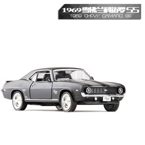 High Simulation RMZ City Metal 1/36 Chevrolet Camaro SS (1969) Alloy Diecast Car Model Toys With Pull Back Car Children Gifts