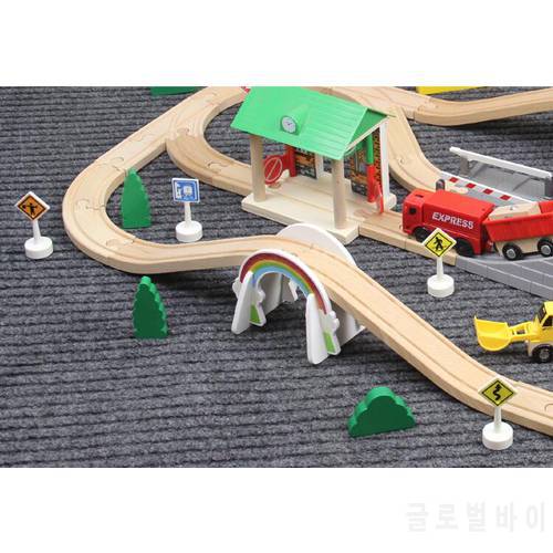 EDWONE -White Rainbow Bridge Track S Track thoma s Train Slot Railway Accessories Original Toy Kids Xmas Gifts FIT BIRO