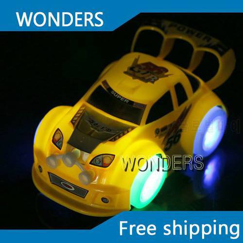 Car toy electric universal wheels can change direction LED light with music car