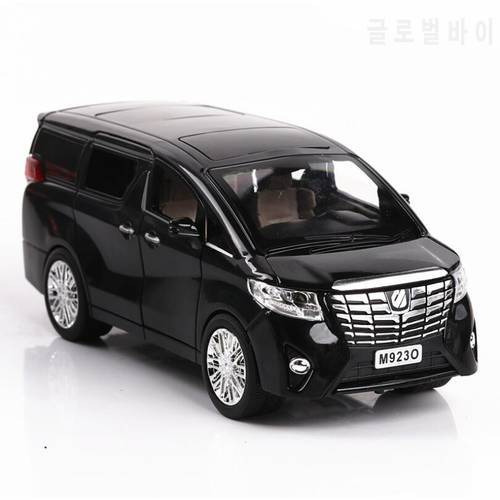1:24 Diecasts & Toy Vehicles Alphard Car Model With Sound&Light Collection Car Toys For Boy Children Gift brinquedos