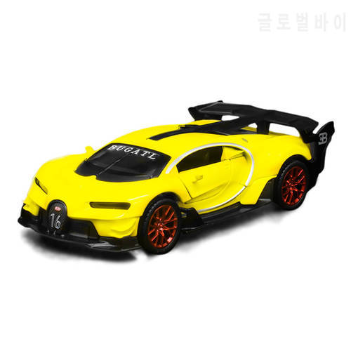 1:32 GT Super Car Simulation Toy Car Model Alloy Pull Back Children Toys Genuine License Collection Gift Off-Road Vehicle Kids
