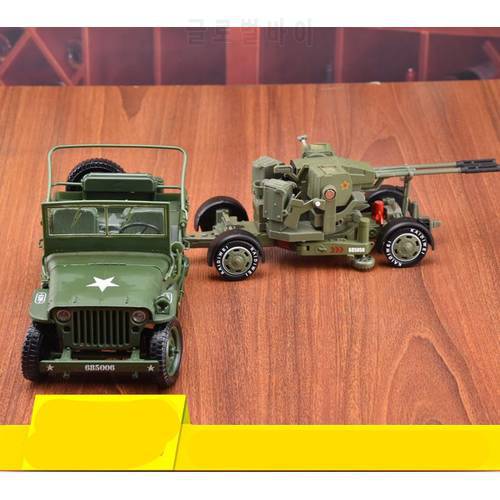 1:18 scale world war II anti-aircraft alloy car toy,diecast metal model 1:35 Antiaircraft,collection toy vehicles,free shipping