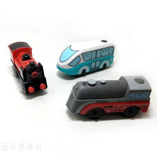 Kids Electric Train Toys Magnetic Slot Diecast Electronic Toy Birthday Gifts For Kids Suitable for most brands of wooden rails