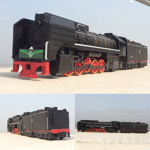 Free Shipping shenghui Vintage alloy train model of classical steam locomotive acousto-optic toy with sound and light 1:87