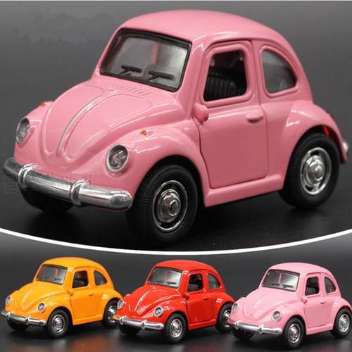 2016 Brand New Alloy Cars Classic Beetle Bug Vintage 1/36 Scale Diecast Metal Pull Back Car Model Toy For Gift/Kids