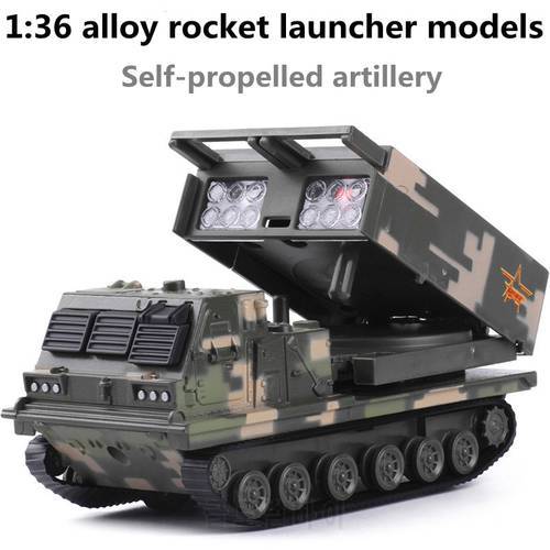 1:36 alloy rocket launcher models,military model, metal diecasts,toy vehicles, pull back & flashing & musical,free shipping