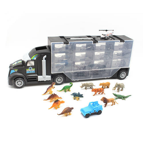Anime Heavy Truck Toy Car Hold Truck Boys Plastic Educational Truck Toys 10pcs Dinosaur Series Small Pixar Cars Toy For Children