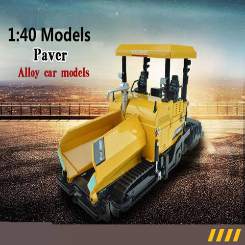 1:40 alloy construction vehicles, high simulation model paver, metal diecasts, toy vehicles, freewheeling, free shipping