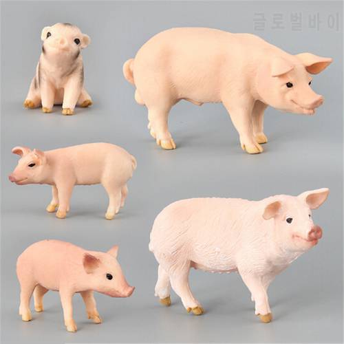 Pig Plastic Simulation Farm Animals Model Action & Toy Figures Toys for Children Giftt Collection