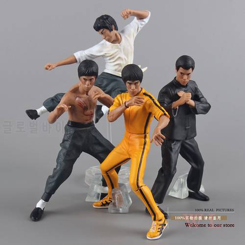 Bruce Lee King of Kung Fu PVC Figures Collection Toys 4pcs/set
