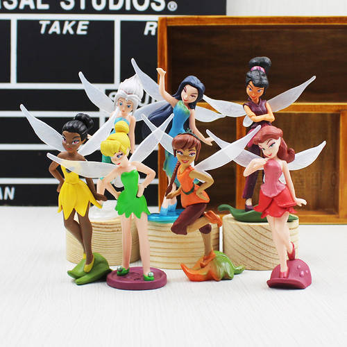 7Pcs/lot Anime Collectibles Dolls Cartoon Princess PVC Action Figures Toys