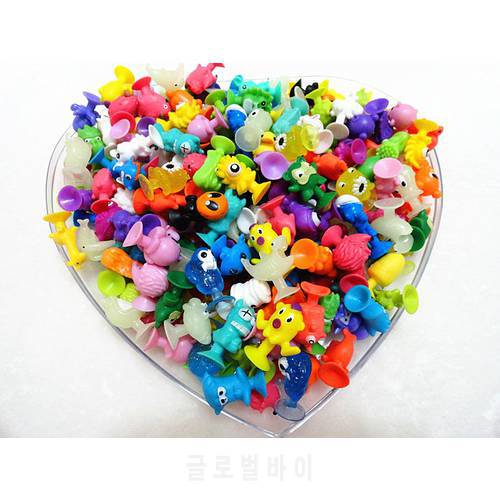 Mini Sucker Dolls kids Marine Monster Animal Cupule Suckers Action Toy Suction Cup Collection Capsule Model Puppet 500Pcs/lot