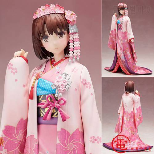 NEW hot 26cm Saenai Heroine no Sodatekata Katou Megumi kimono Action figure toys collection doll Christmas gift with box