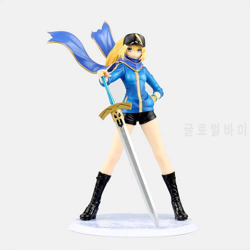 Anime Fate Stay Night Fate Servant X Mordred Saber Pre-Painted PVC Action Figure Collectible Model Kids Toys Doll 22cm FNAF005