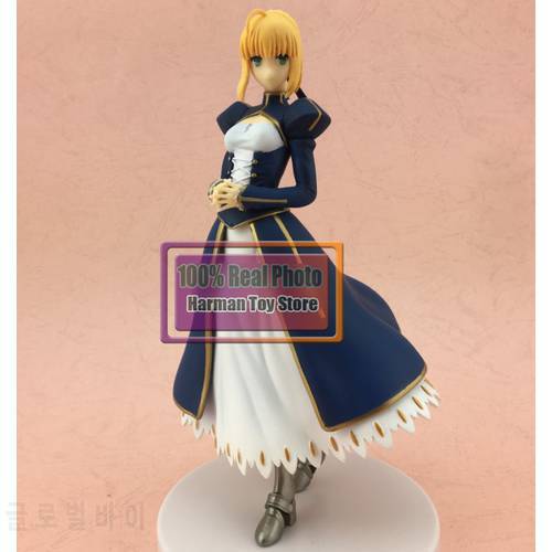 18cm Japanese original anime figure FURYU fate/stay night saber action figure collectible model toys for boys