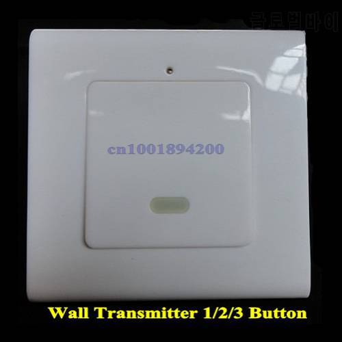 86 Wall Transmitter Panel Remote Control Transmitter Free Stick anywhere 1/2/3 Button EV1527 Learning Code Transmitter 315MHZ